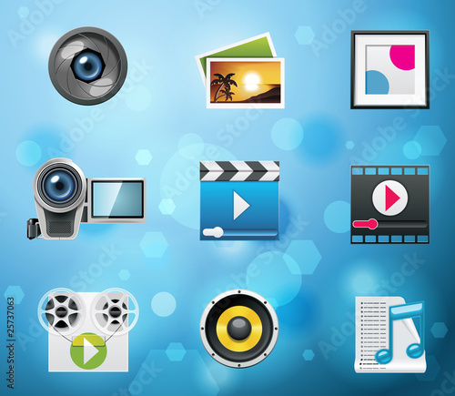 Typical mobile phone apps icons. EPS 10 version. Part 5