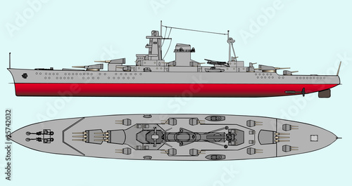 Military navy ship