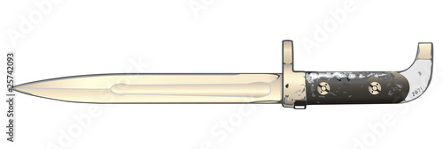 Fotografie, Tablou bayonet.vector illustration