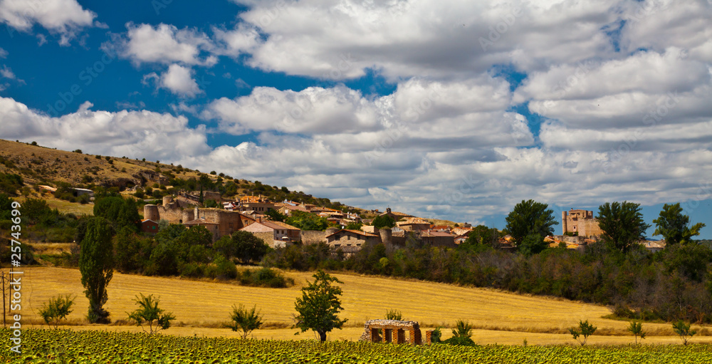 Naklejka premium Palazuelos Siguenza panoramica general