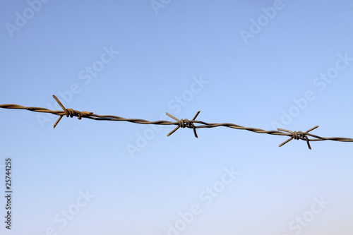 barbed wire Wire fence