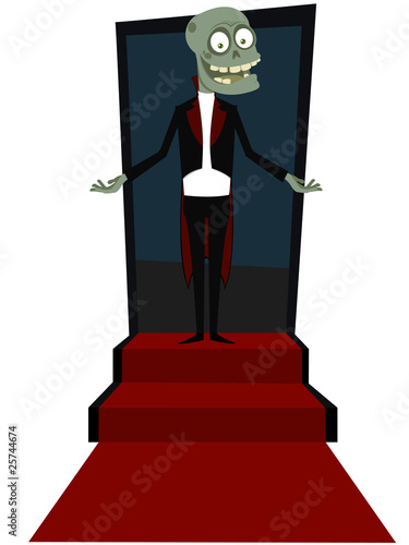 The zombie on a ladder