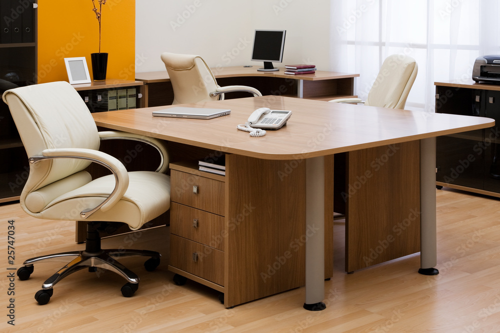desk at modern office desk at modern office