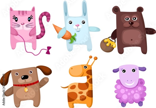 cute animal set
