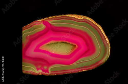 Canvastavla Colorful enigmatic geode stone from Germany