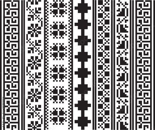 American culture pattern. Editable Vector illustration