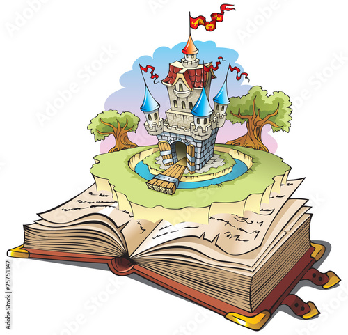 Magic world of tales, cartoon vector illustration #25751842