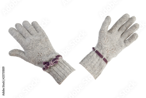 Female woollen gloves | Isolated photo