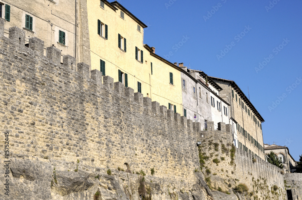 Houses surrounded with ramparts, Republic of San Marino