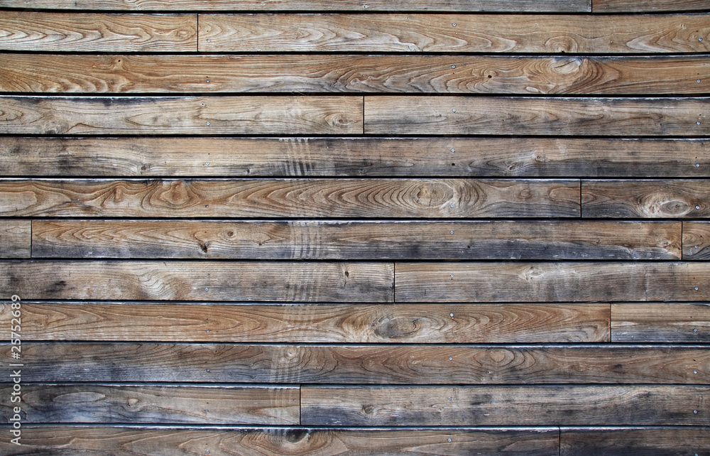 Obraz premium Old wooden structure as textured background.