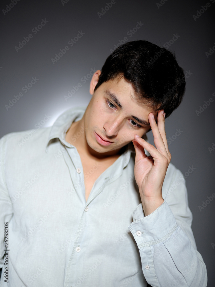 Expressions. Handsome man feeling sad and depressed Expressions. Handsome man feeling sad and depressed