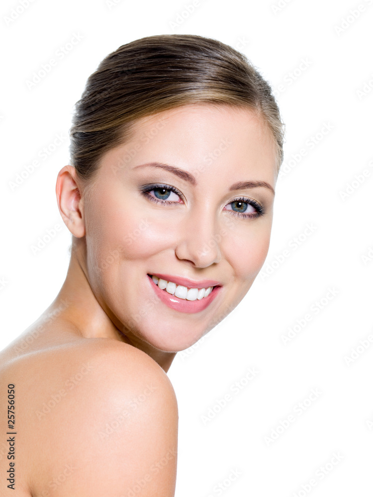 Smiling face of attractive woman Smiling face of attractive woman