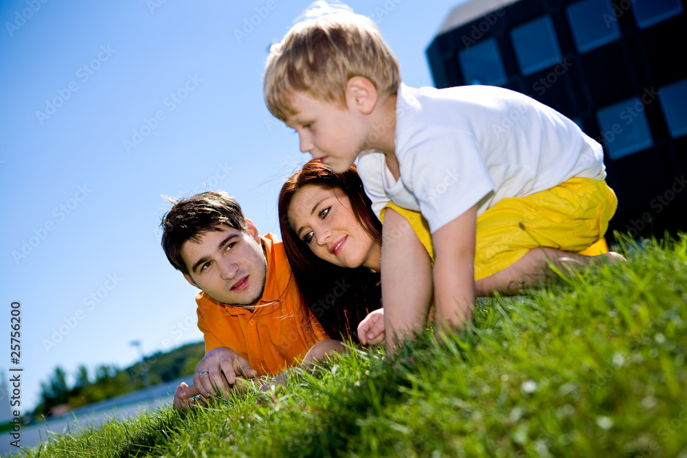 Fototapeta premium happy family