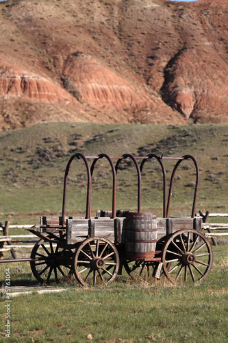 Antique Western American Wagon photo