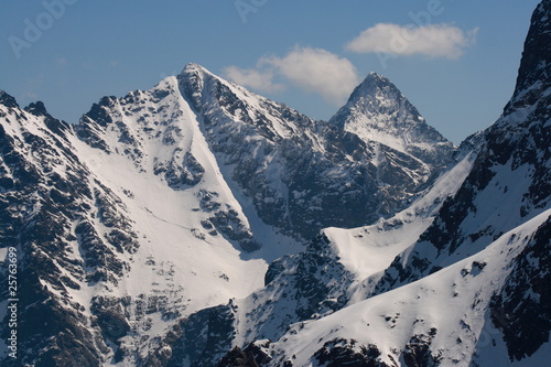 Rysy - the highest peak of Poland in winter  Tatra Mountains