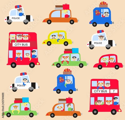 seamless car pattern