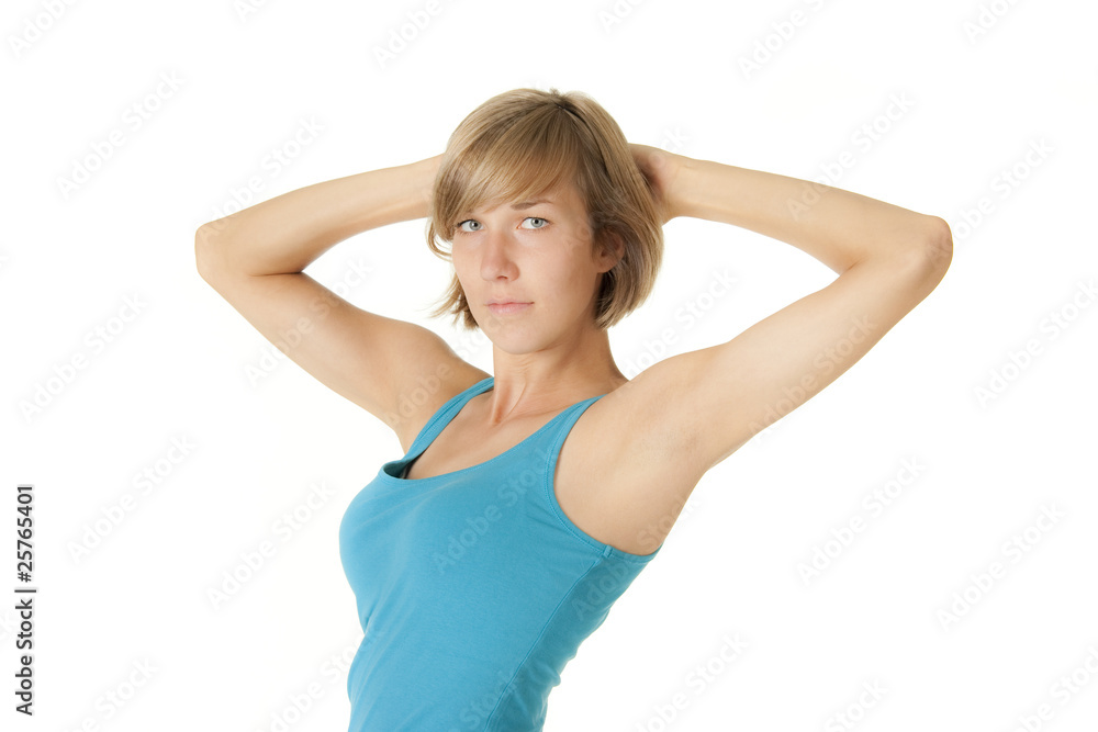 Woman doing exercises Woman doing exercises