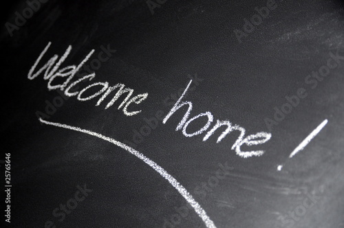 Chalkboard welcome home