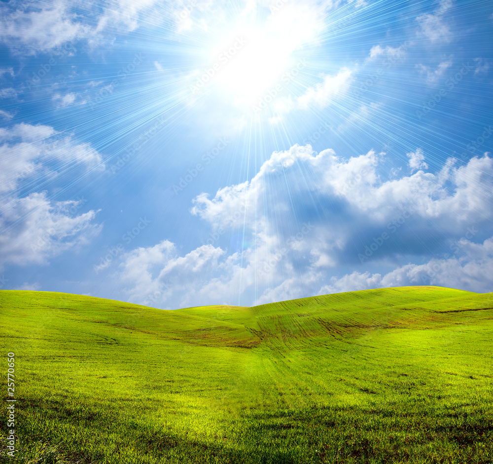 Obraz premium Cloudy landscape