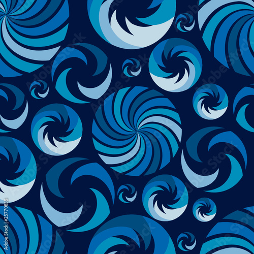Seamless abstract blue pattern