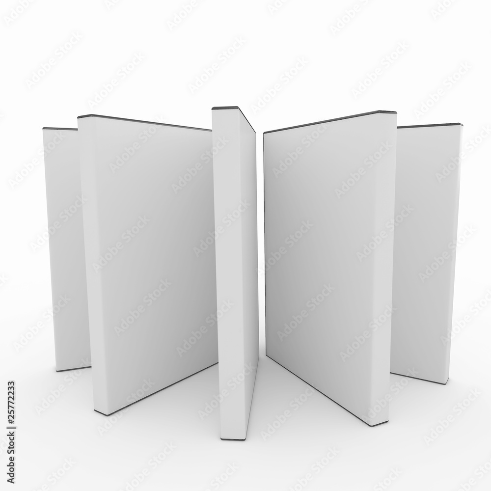 Naklejka premium 3d blank dvd box