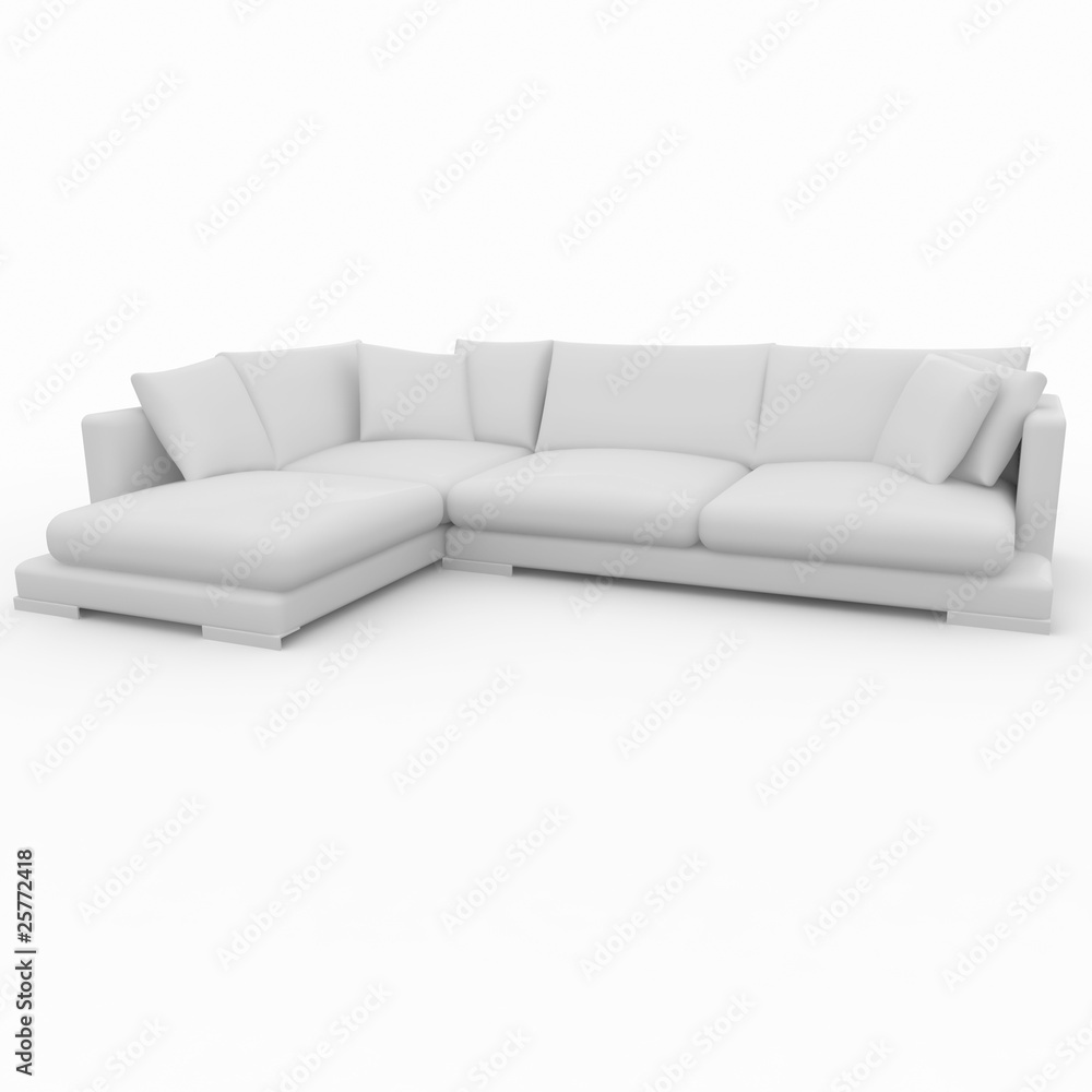 Naklejka premium 3d furniture detailed