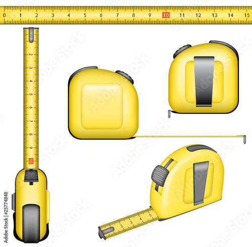 Hand holding measure roulette