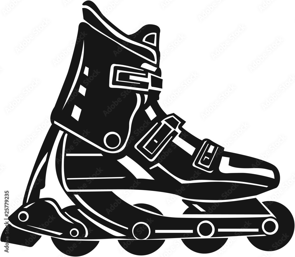 Roller Blade Vinyl Ready Vector Illustration Stock Vector Adobe Stock