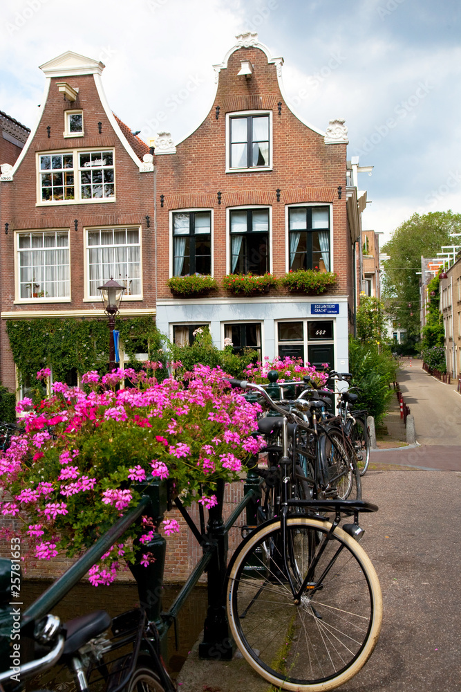Fototapeta premium amsterdam tiny houses Jordaan