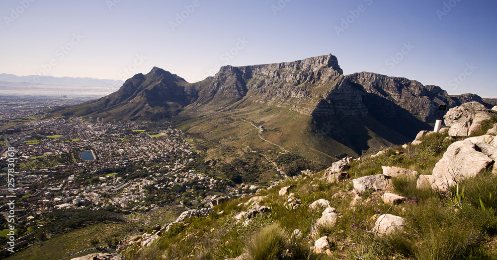 Fototapeta premium Table mountain view from lions head
