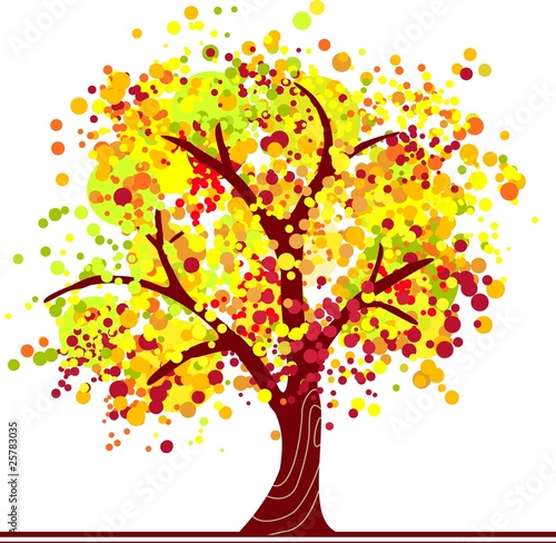 Colorful autumn tree