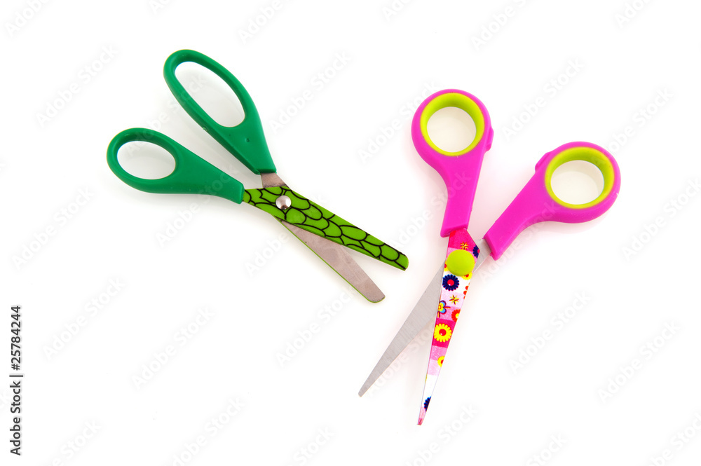 Child scissors Stock Photo