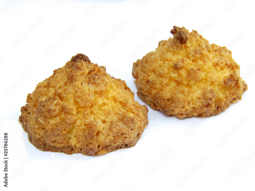 coconut cookies isolated coconut cookies isolated