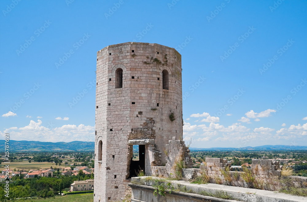 Properzio tower. Spello. Umbria. Properzio tower. Spello. Umbria.