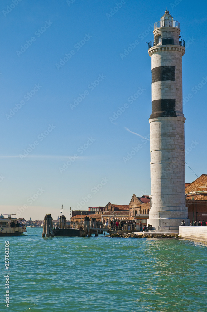 Lighthouse locatad at Murano Island, Italy