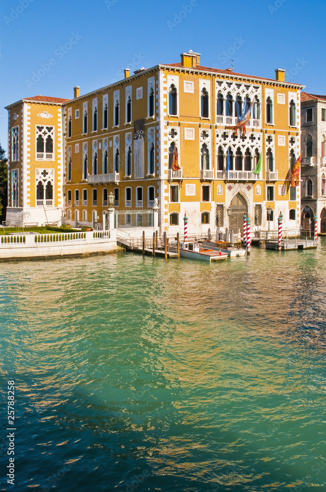 Cavalli Franchetti palace at Great channel of Venice, Italy