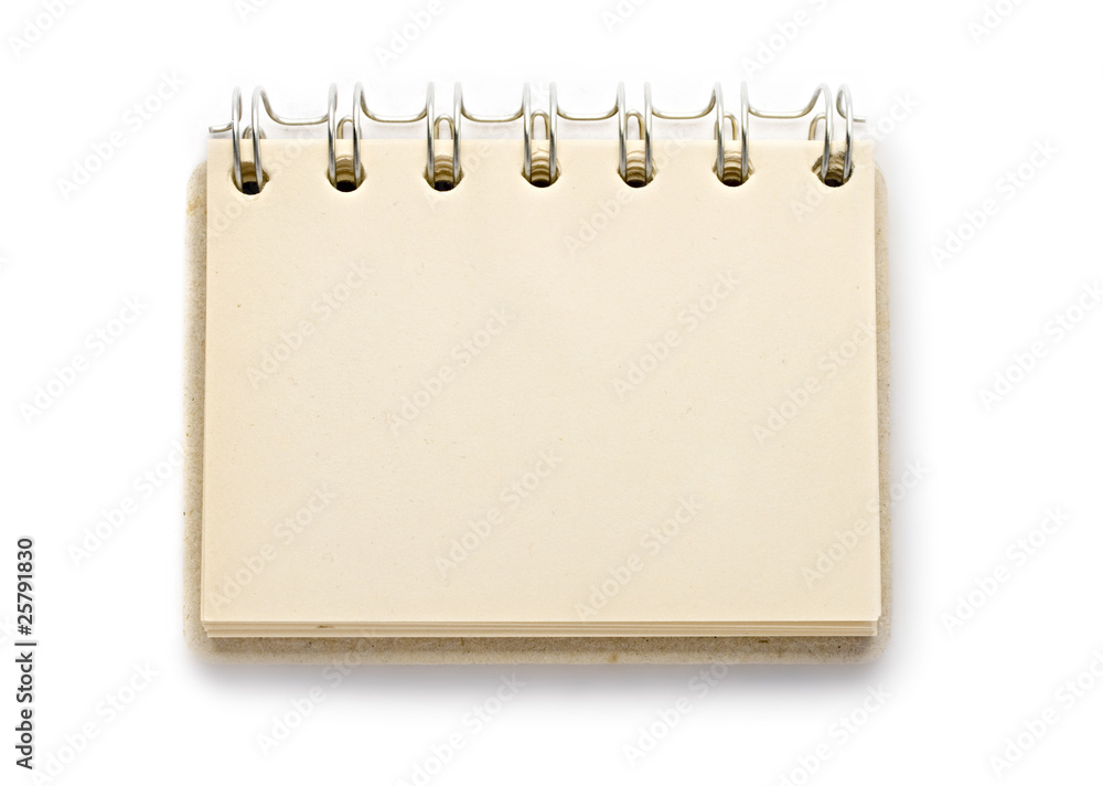 Notepad isolated on the white background Notepad isolated on the white background