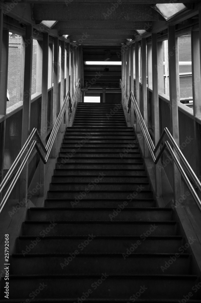 Obraz premium Train Station Stairs