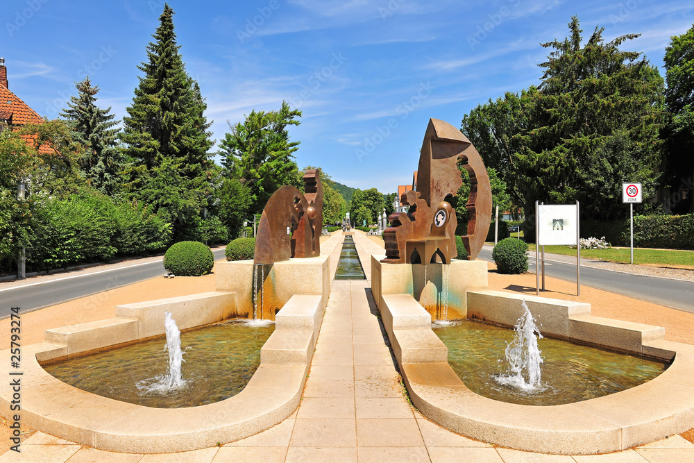 Obraz premium Promenade im Kurort Bad Pyrmont