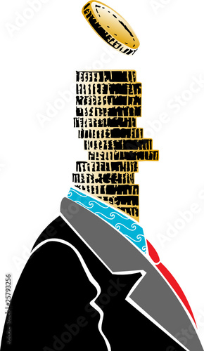 man with had of coins