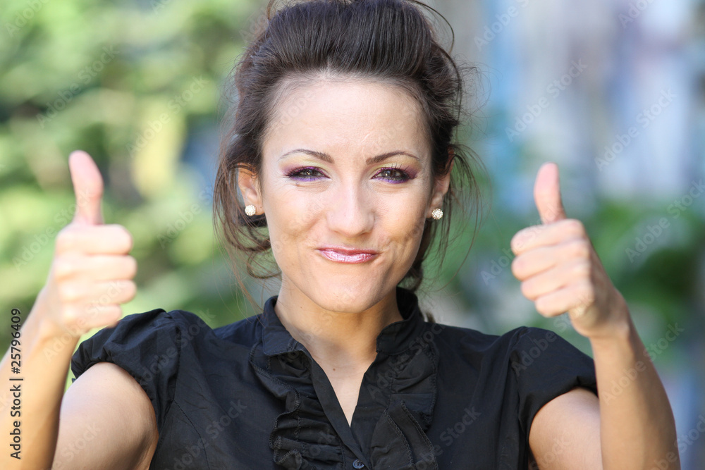 Daumen hoch Stock Photo | Adobe Stock