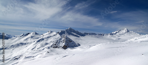 Panorama Caucasus Mountains