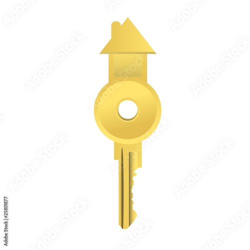 vector house key