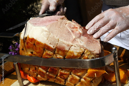 Fotografie Tranchage de jambon