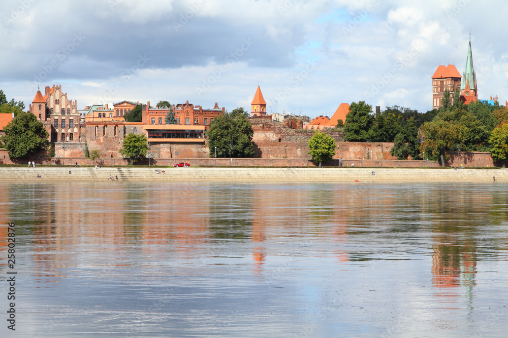 Poland - Torun, city divided by Vistula river