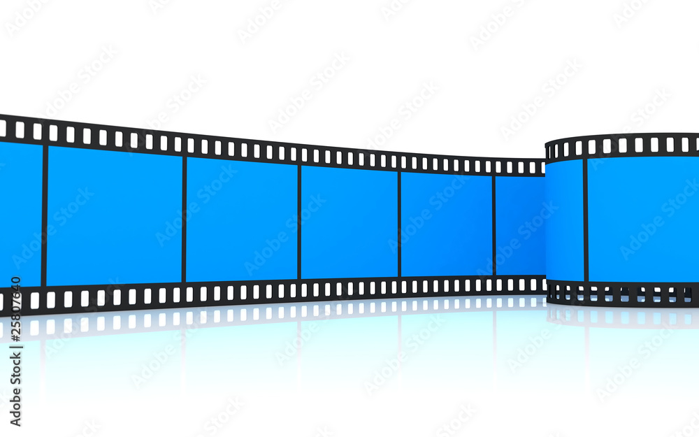 Fototapeta premium 35mm blue film strip