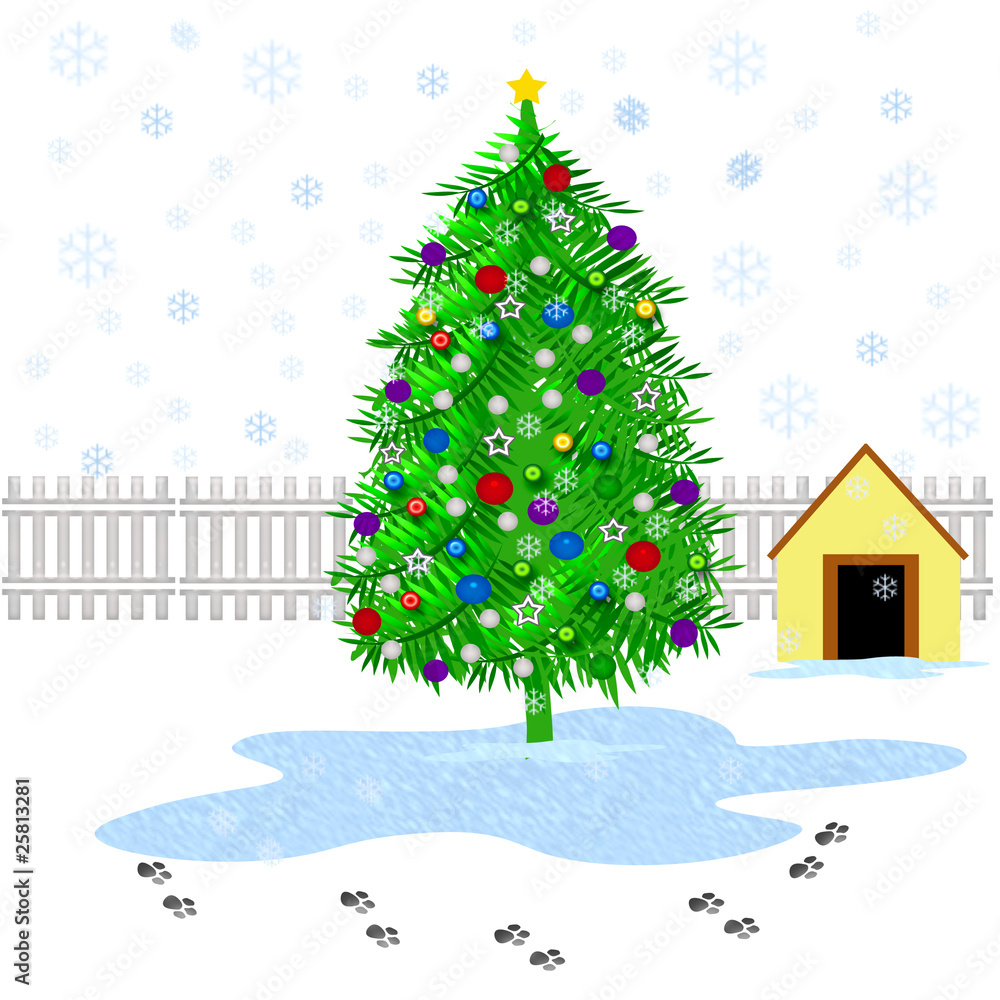 Obraz premium doggy Christmas