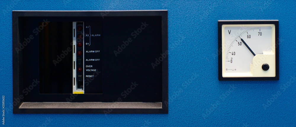 alarm panel with pointer voltmeter alarm panel with pointer voltmeter