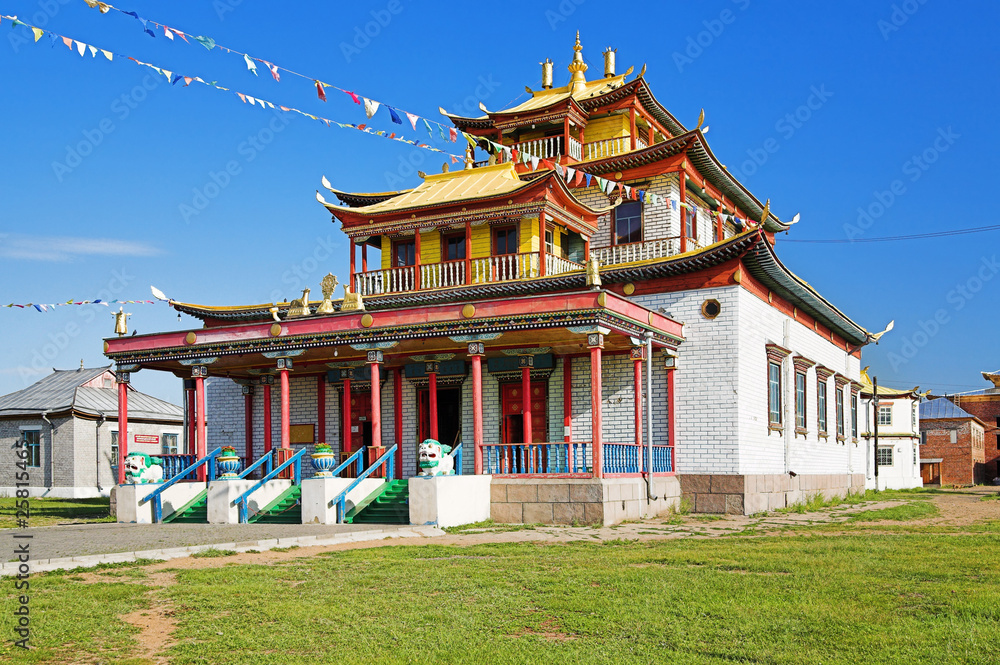 Main temple of the Ivolginsky Datsan, Buryatia, Russia