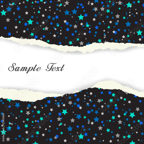 Torn wrapping paper - vector illustration